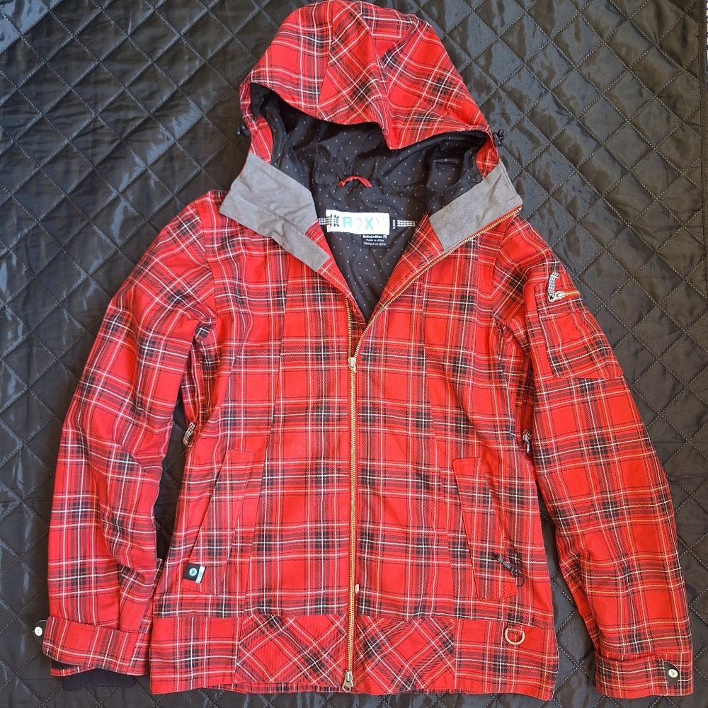 Roxy Womens Ski Snowboard Jacket Vintage Y2K Limited Edition Red Medium M Coat